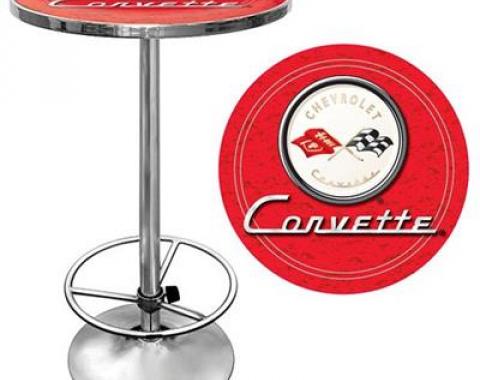 28" Red Pub Table With C1 Logo