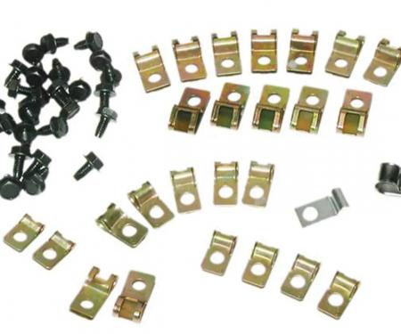 Corvette Brake Line Clips, 34 Piece, 1974-1982