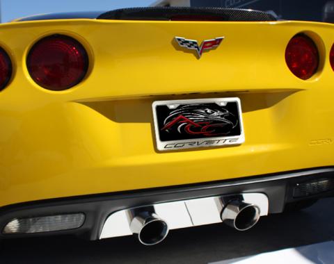 Corvette C6 License Plate Frame with "Corvette" Lettering