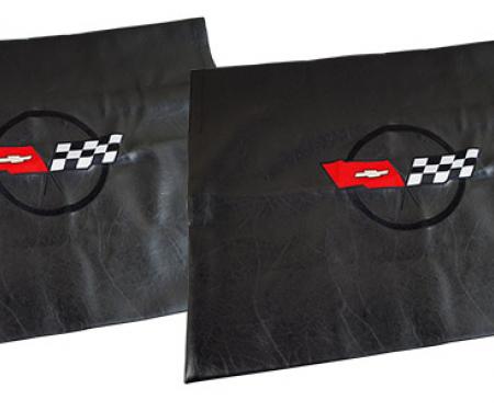 CA 1968-1982 Chevrolet Corvette Embroidered T Top Bags Black with 1982 Collector Edition Logo 41617