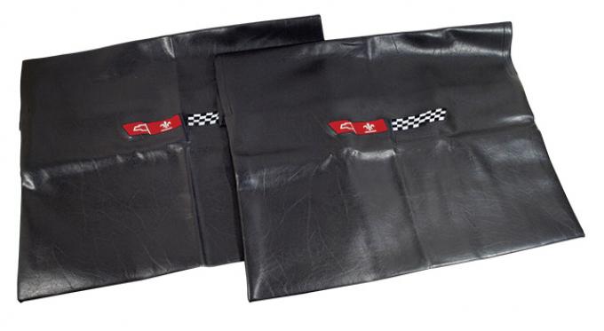 CA 1968-1982 Chevrolet Corvette Embroidered T Top Bags Black with 1981 Logo 41615