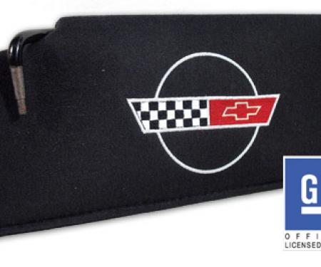 Corvette America 1984-1996 Chevrolet Corvette Sunvisor Replacement LH Embroidered with Logo 40109