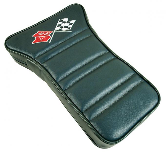 Corvette America 1969 Chevrolet Corvette Center Armrest Embroidered Leather 414914E | 65-67, 69 & 79 Green