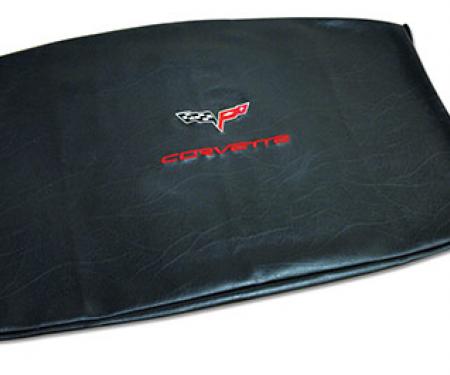 CA 2005-2013 Chevrolet Corvette Embroidered Top Bag Black with Red C6 Logo 41624