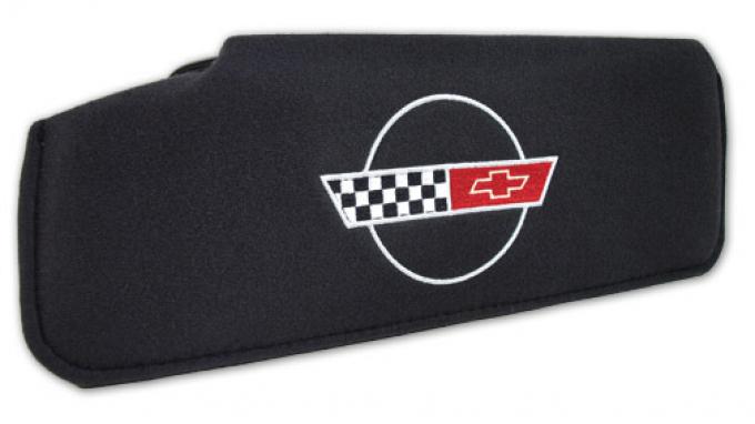 Corvette America 1984-1996 Chevrolet Corvette Sunvisor Replacement RH Embroidered with Logo 40114