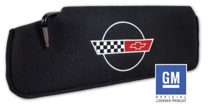 Corvette America 1984-1996 Chevrolet Corvette Sunvisor Replacement LH Embroidered with Logo 40109