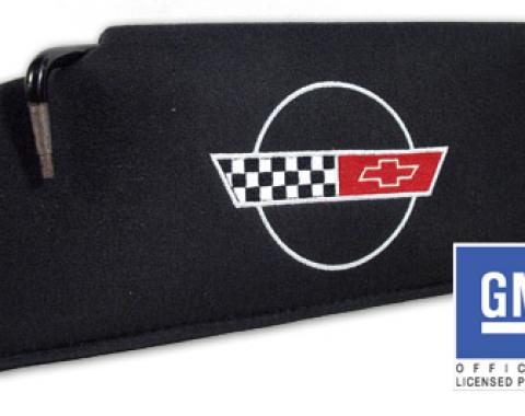 Corvette America 1984-1996 Chevrolet Corvette Sunvisor Replacement LH Embroidered with Logo 40109