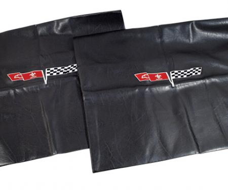 CA 1968-1982 Chevrolet Corvette Embroidered T Top Bags Black with 1980 Logo 41614