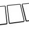 CA 1968-1979 Chevrolet Corvette Rear Compartment Unit Door Frames 3 Piece