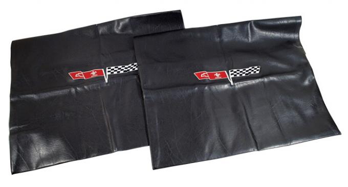 Corvette America 1968-1982 Chevrolet Corvette Embroidered T Top Bags Black with 1980 Logo 41614