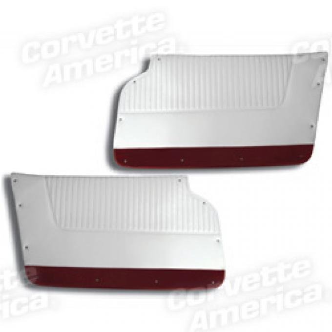 Corvette America 1963-1964 Chevrolet Corvette Door Panels Leather Convertible with Trim