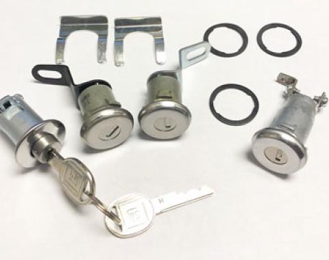 Corvette Door, Rear Compartment & Alarm Lock Set, 1970-1977