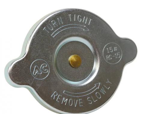 Corvette Radiator Cap, Air Conditioning & 15#, Rc-15, 1966-1972