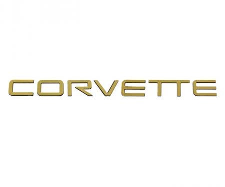 Corvette Letter Set, Rear Gold Plated Plastic, 1991-1996