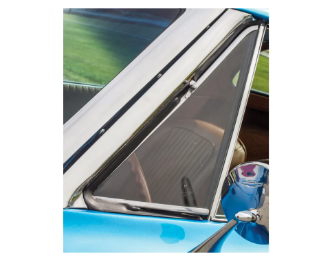 Corvette Vent Glass, Clear Coupe Right, 1963-1967