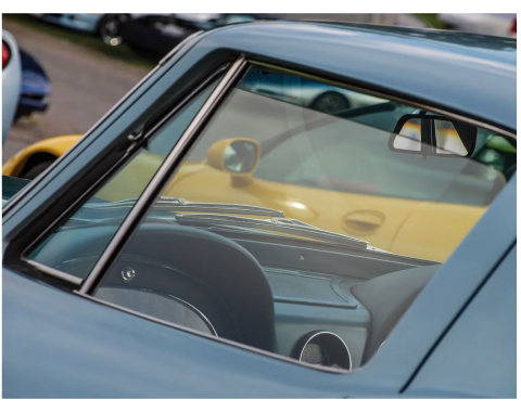 Corvette Door Glass, Tinted Coupe Left, 1963-1967