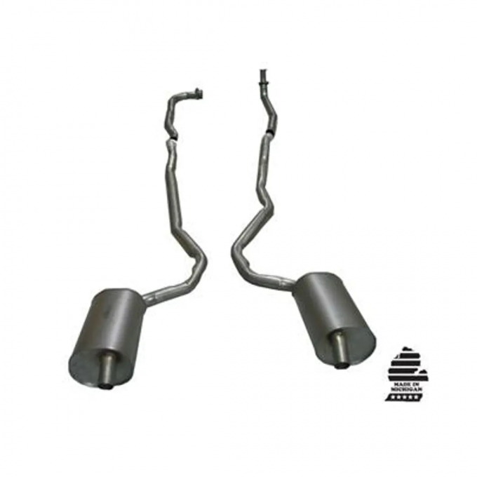 Corvette Exhaust System, 350 Auto 2-2.5In, 1973