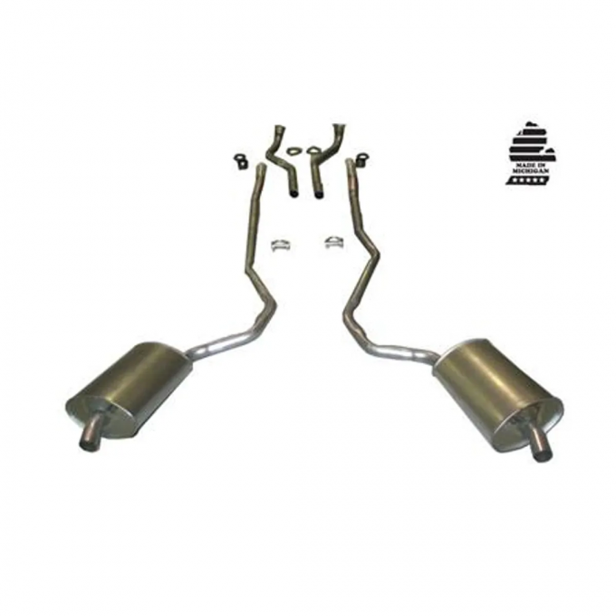 Corvette Exhaust System, 427 Auto 2.5-2In, 1969