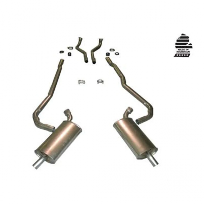 Corvette Exhaust System, 427 Auto 2.5-2In, 1969