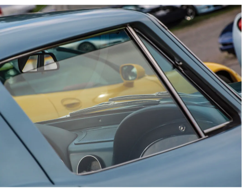 Corvette Door Glass, Clear Convertible Left, 1963-1967