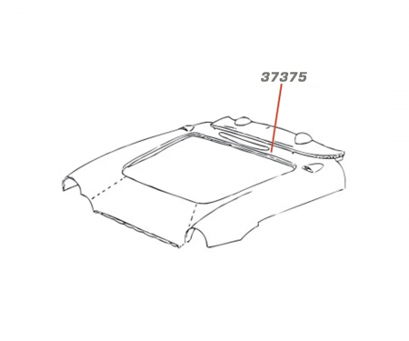 Corvette Hood Surround, with Upper Dash (Press Molded), 1956-1957