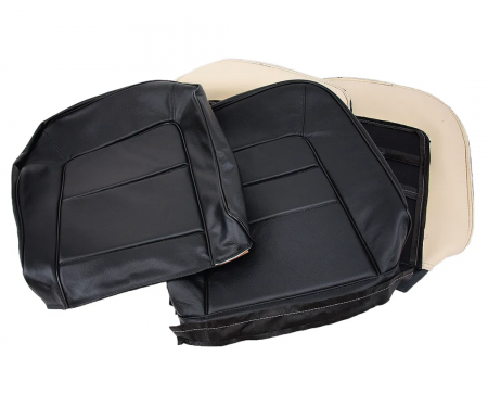 CA 1965 Chevrolet Corvette Driver Leather Seat Covers 480220 | 59-96 Black