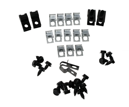 Corvette Brake Line Clips, 34 Piece, 1971-1973