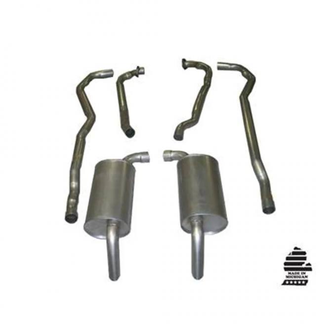 Corvette Exhaust System, L82 Auto 2-2.5In, 1974