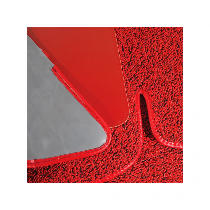 Corvette Carpet, Tuxedo, Red (35), 1961-1962