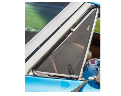 Corvette Vent Glass, Clear Coupe Left, 1963-1967