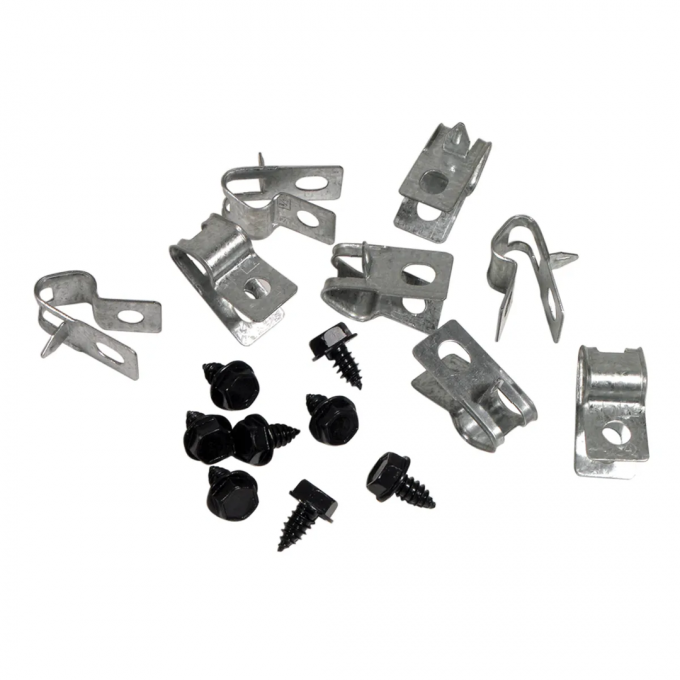 Corvette Fuel Line Clips, 16 Piece, 1971-1973