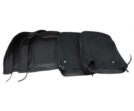 CA 1964 Chevrolet Corvette Driver Leather Seat Covers 480120 | 59-96 Black