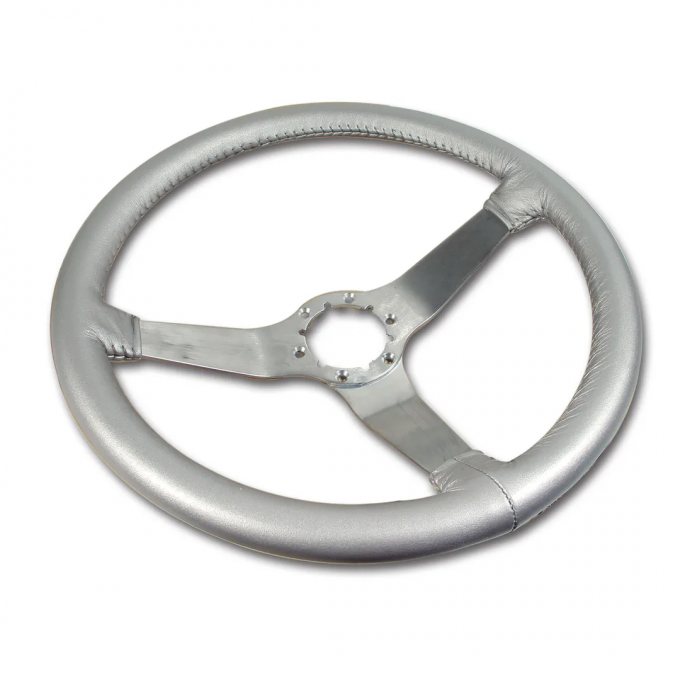 Corvette Steering Wheel, Silver Pace Reproduction Satin (62), 1978