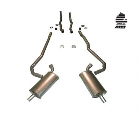 Corvette Exhaust System, 350 4 Speed 2In, 1969-1972