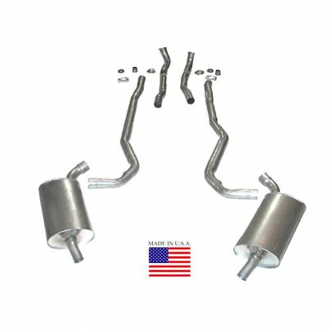 Corvette Exhaust System, 454 Auto 2.5", 1970-1972