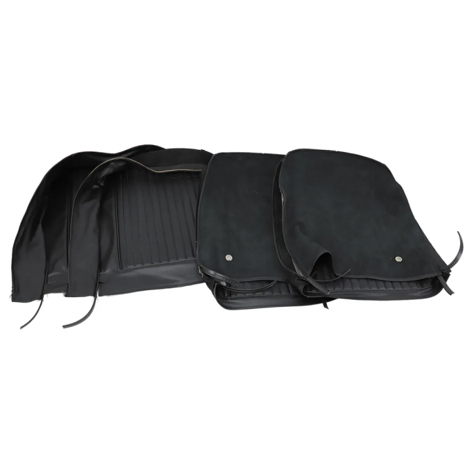 CA 1964 Chevrolet Corvette Driver Leather Seat Covers 480120 | 59-96 Black