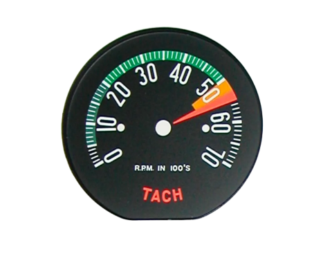 Corvette Tachometer Face, 5500 RPM (60 Early), 1960