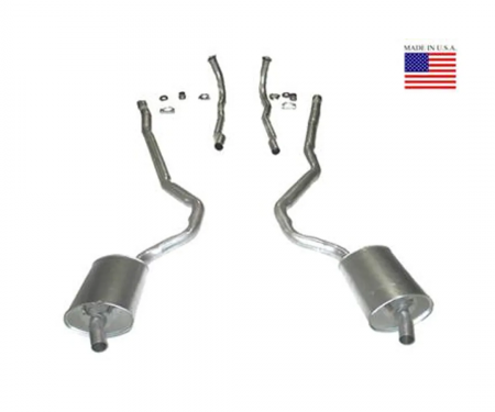 Corvette Exhaust System, 350 4 Speed 2In, 1969-1972