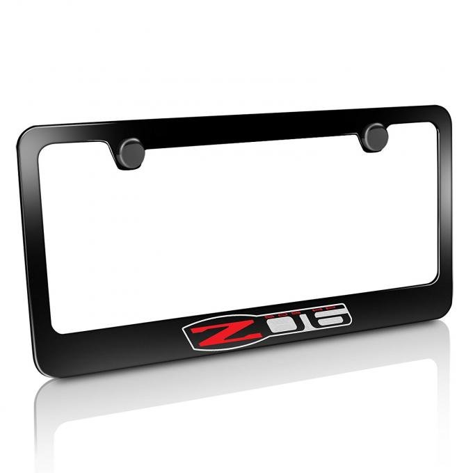 Corvette Elite License Frame, 05-13 Z06 505HP Black