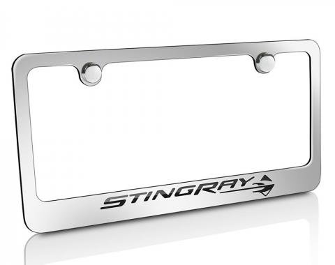 Corvette Elite License Frame, C7 Stingray Script & Logo