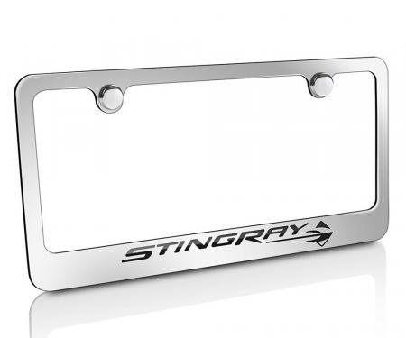 Corvette Elite License Frame, C7 Stingray Script & Logo