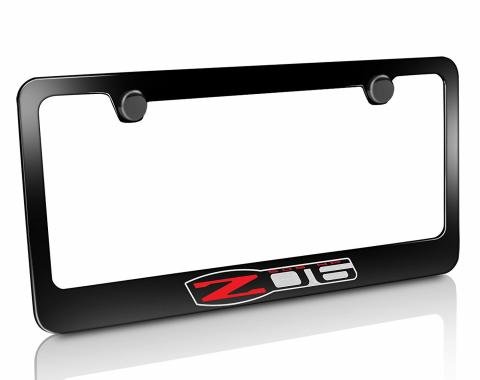 Corvette Elite License Frame, 05-13 Z06 505HP Black