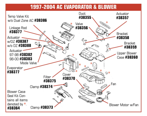 Corvette Blower Case, Upper, 1997-2004