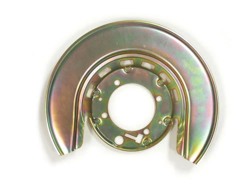 Corvette Rear Rotor Shield, Gold Left, Correct, 1976-1982