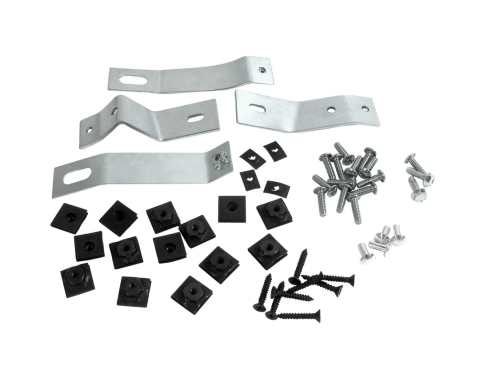 Corvette Side Exhaust Cover Mounting Kit, 1965-1967