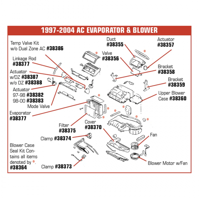 Corvette Blower Case, Upper, 1997-2004