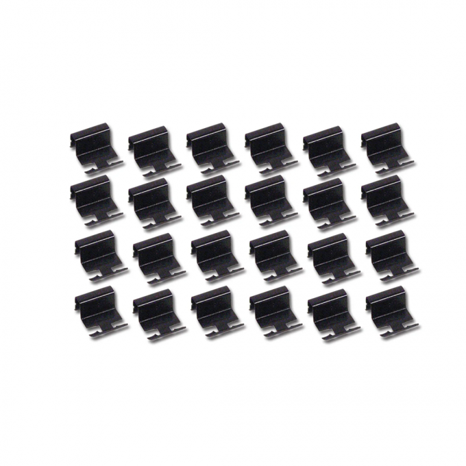 Corvette Windshield Moulding Clips, Coupe 24 Piece Set, 1963