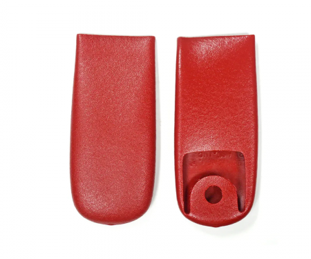Corvette Shoulder Harness End Covers, Red, 1966-1967