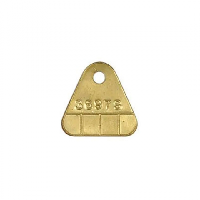 Corvette Carb Id Tag, 3697S 250HP, 1964-1965