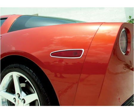 Corvette Side Mark Light Bezels - Ss Except Z06, 2005-2010